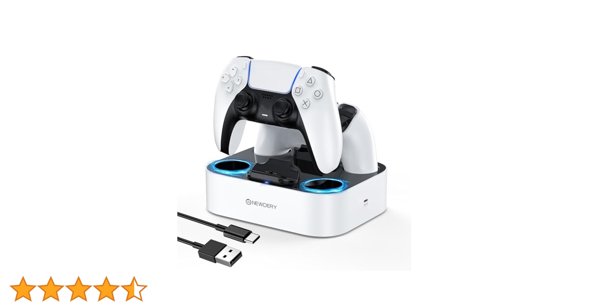 新品未開封品☆PS5コントローラー用充電スタンド☆ 2台同時充電☆8個セット PS5 コントローラー 充電スタンド 収納スタンド 急速充電 2台